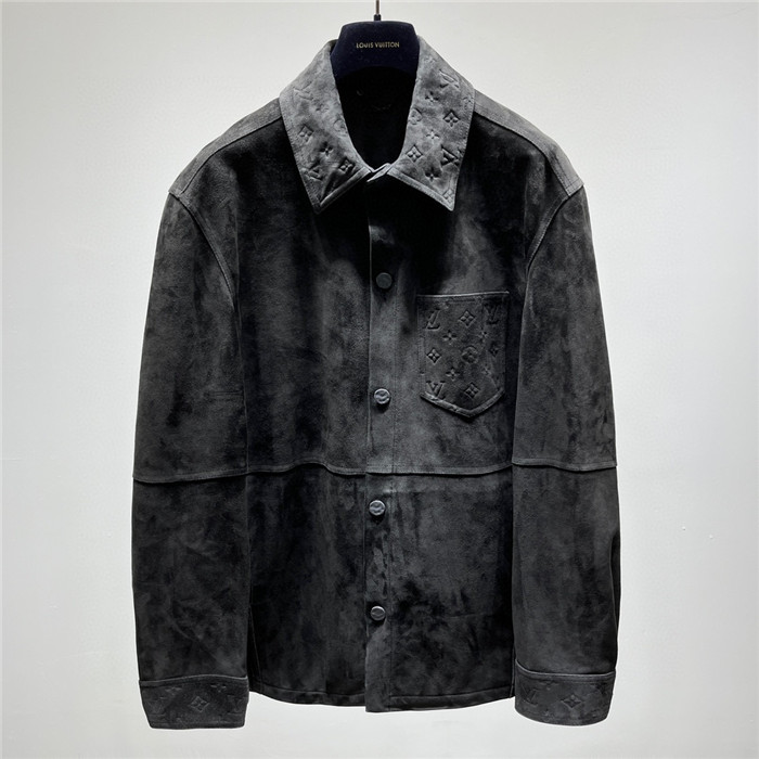 2023fw LV Real Leather Jacket Top Version