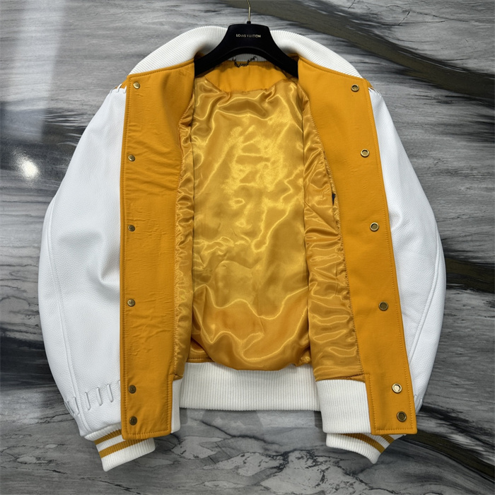 2024fw LV Leather Jacket Top Version