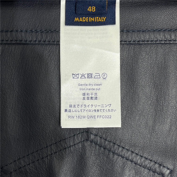 2023fw LV Real Leather Jacket Top Version