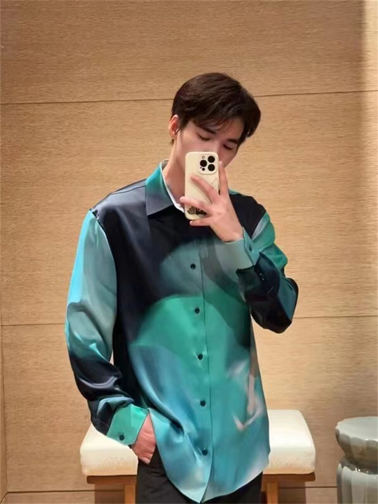 2024ss LV Silk Shirt Top Version