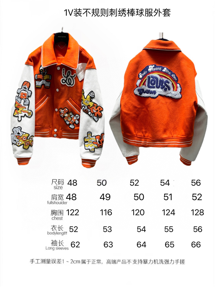 2023fw LV Real Leather Jacket Top Version