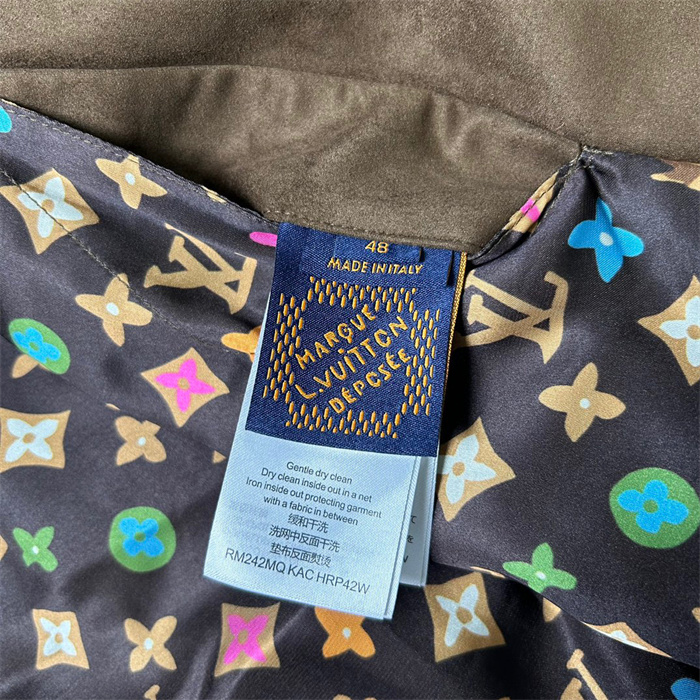 2024fw LV Leather Jacket Top Version