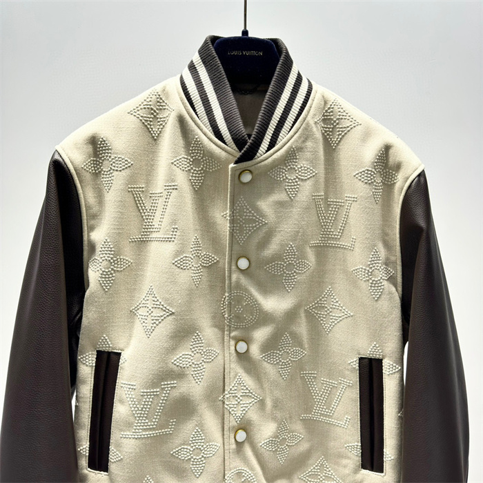 2024fw LV Leather Jacket Top Version