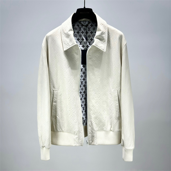 2024fw LV Leather Jacket Top Version