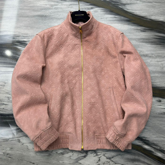 2024fw LV Leather Jacket Top Version