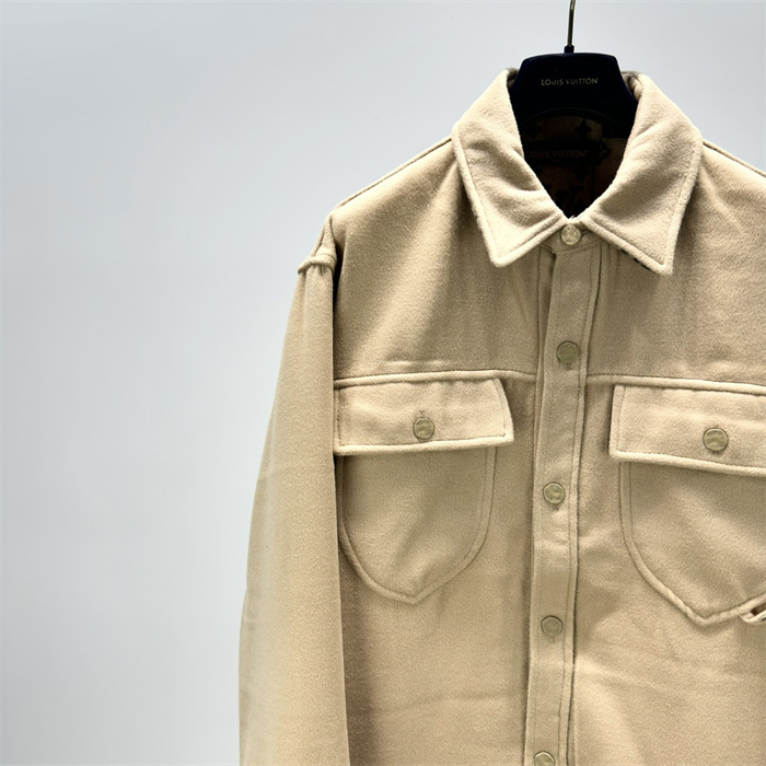 2024fw LV Leather Jacket Top Version