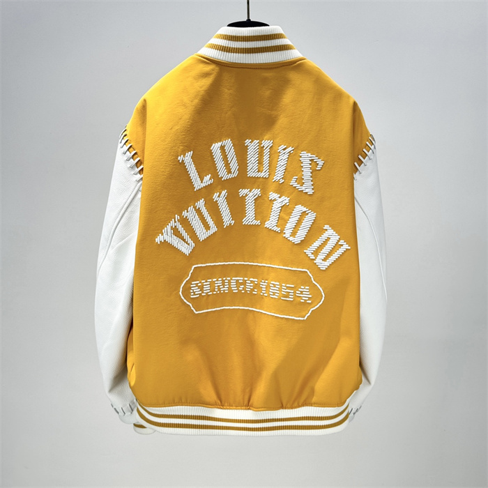 2024fw LV Leather Jacket Top Version