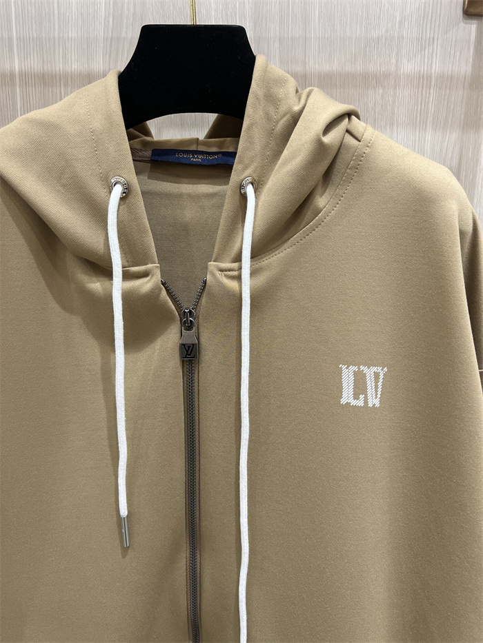 2024fw LV Zipper Hoodie Top Version