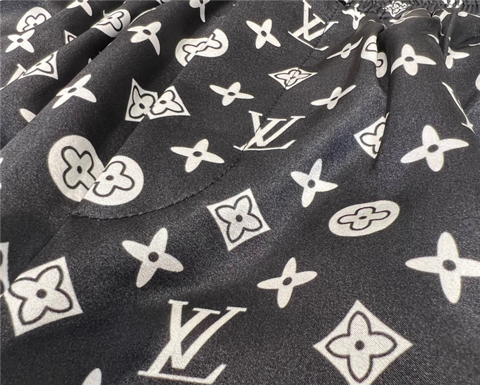 2023fw LV Silk Shirt Shorts Top Version