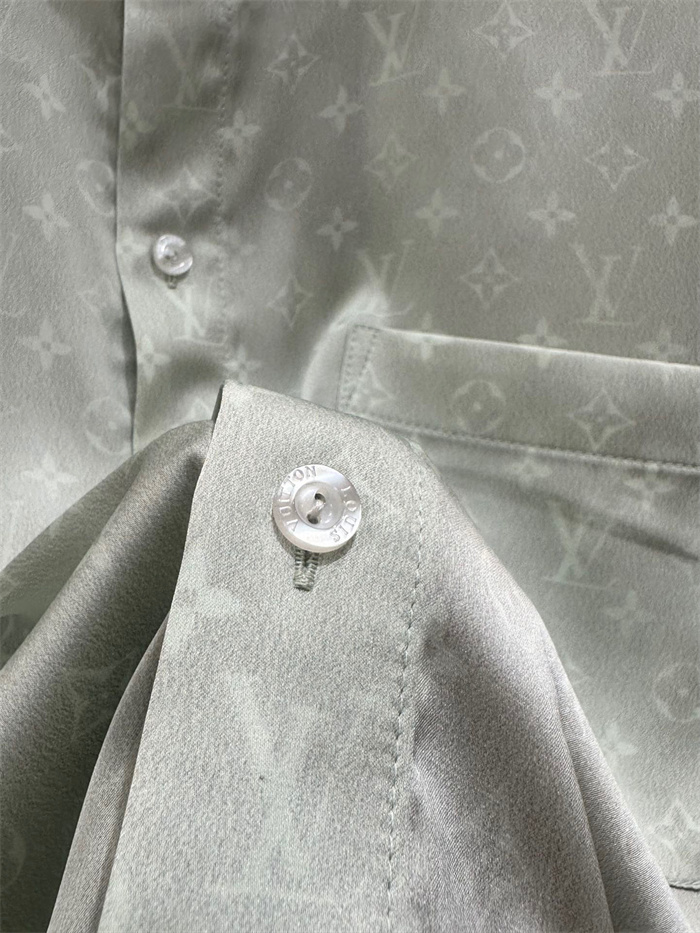 2024fw LV Real Silk Shirt Top Version