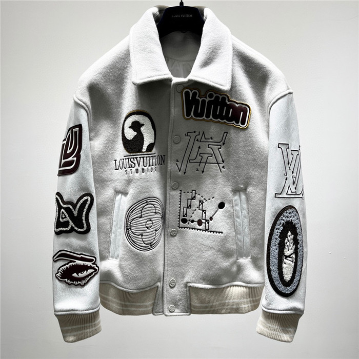 2023fw LV Real Leather Jacket Top Version