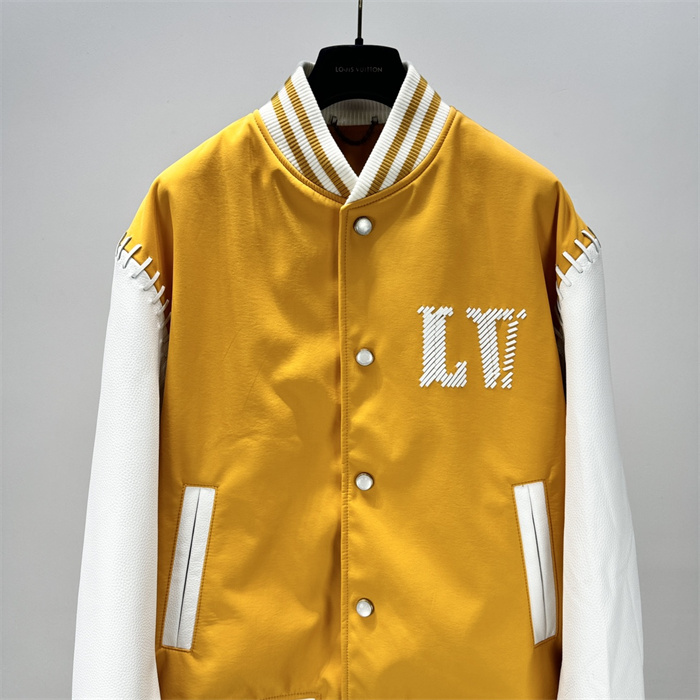 2024fw LV Leather Jacket Top Version