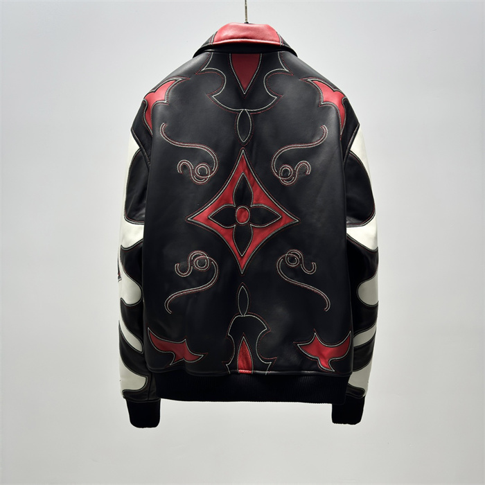 2024fw LV Real Leather Jacket Top Version