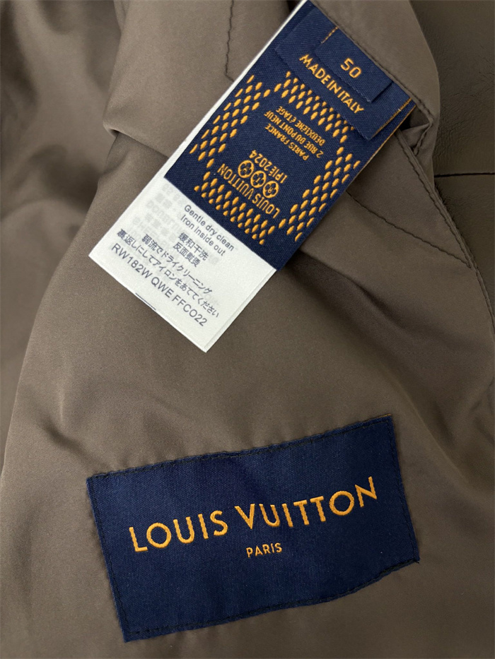 2024fw LV Leather Jacket Top Version