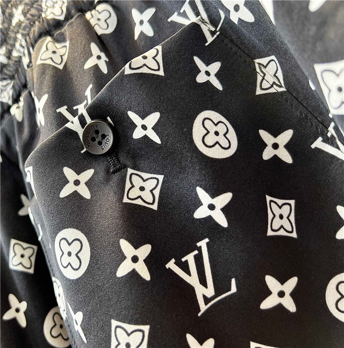 2023fw LV Silk Shirt Shorts Top Version