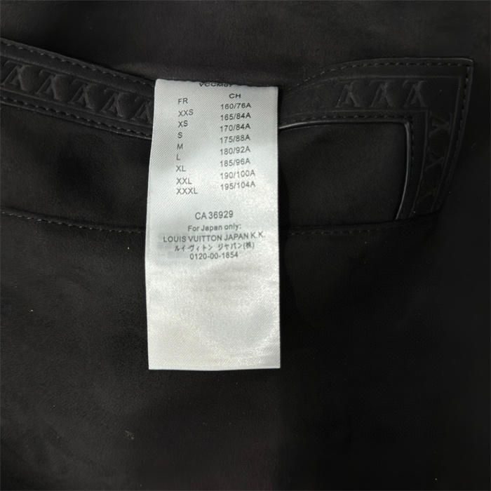 2024fw LV Leather Jacket Top Version