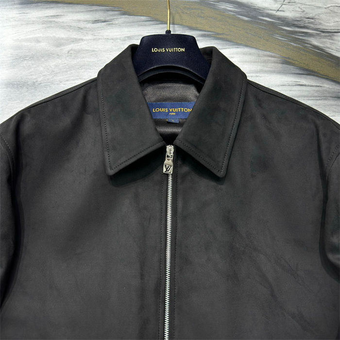 2024fw LV Leather Jacket Top Version