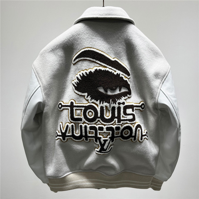 2023fw LV Real Leather Jacket Top Version