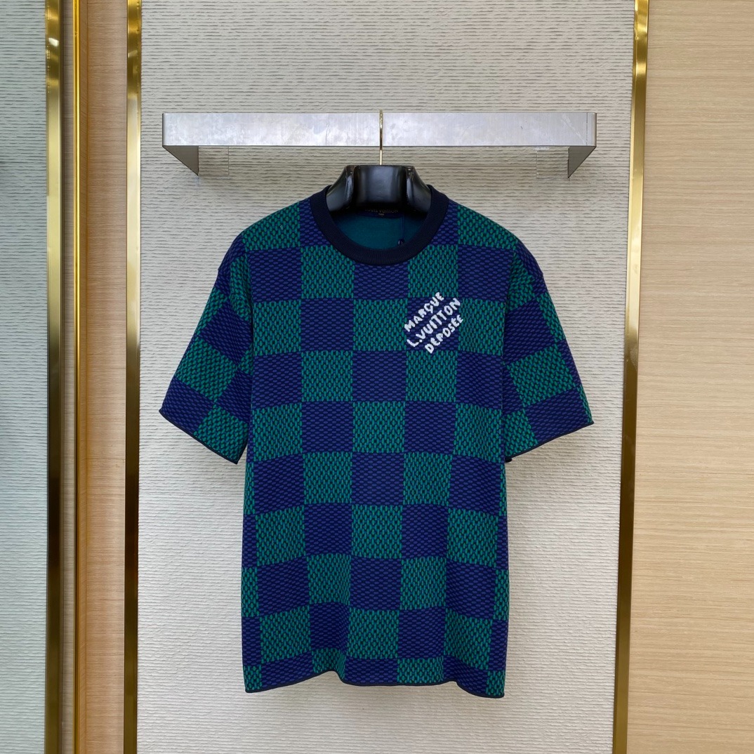 L0vis Vvtt0n checkered short sleeve