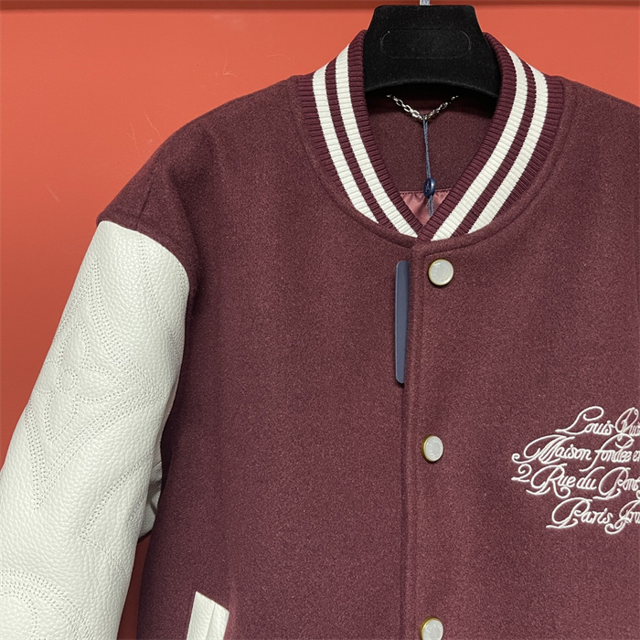 2024fw LV Real Leather Jacket Top Version