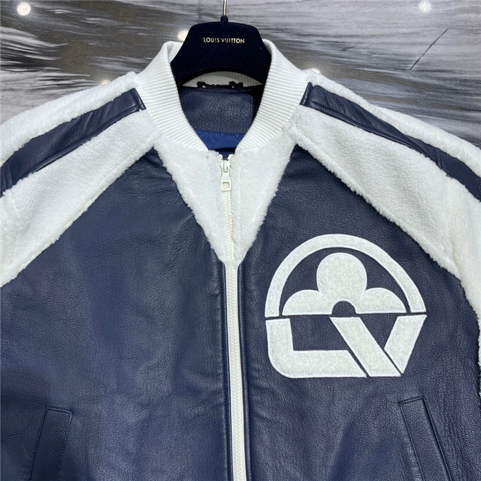LV Real Leather Jacket Top Version