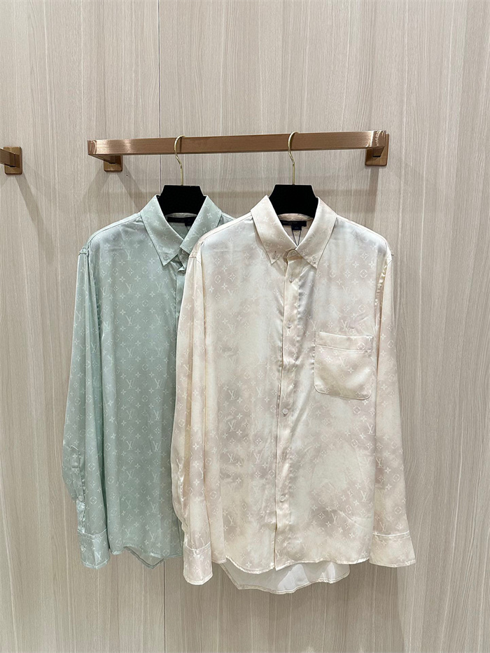 2024fw LV Real Silk Shirt Top Version