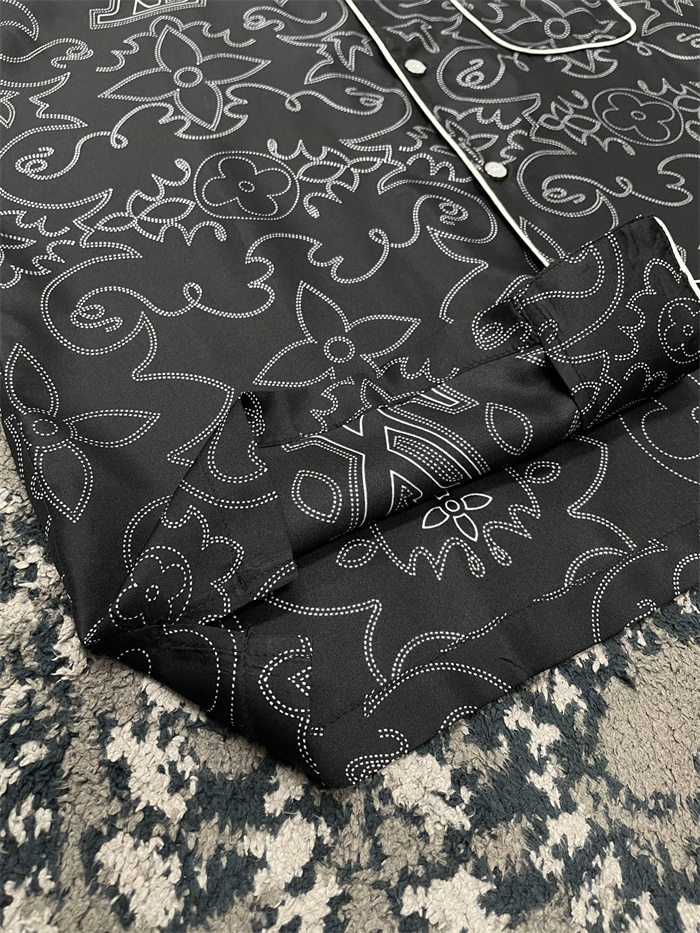 2024fw LV Silk Shirt Top Version