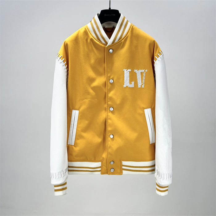 2024fw LV Leather Jacket Top Version