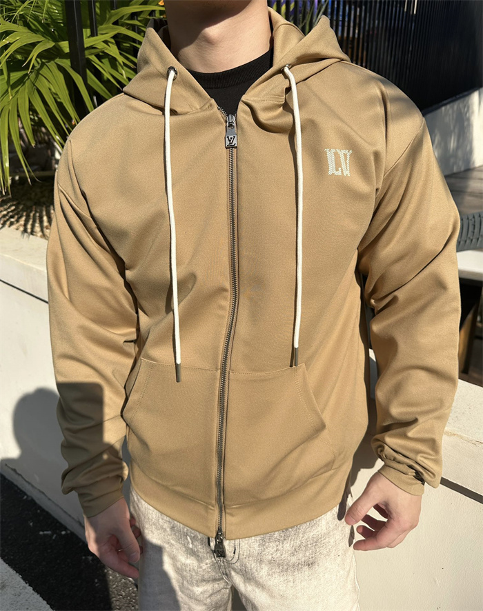 2024fw LV Zipper Hoodie Top Version