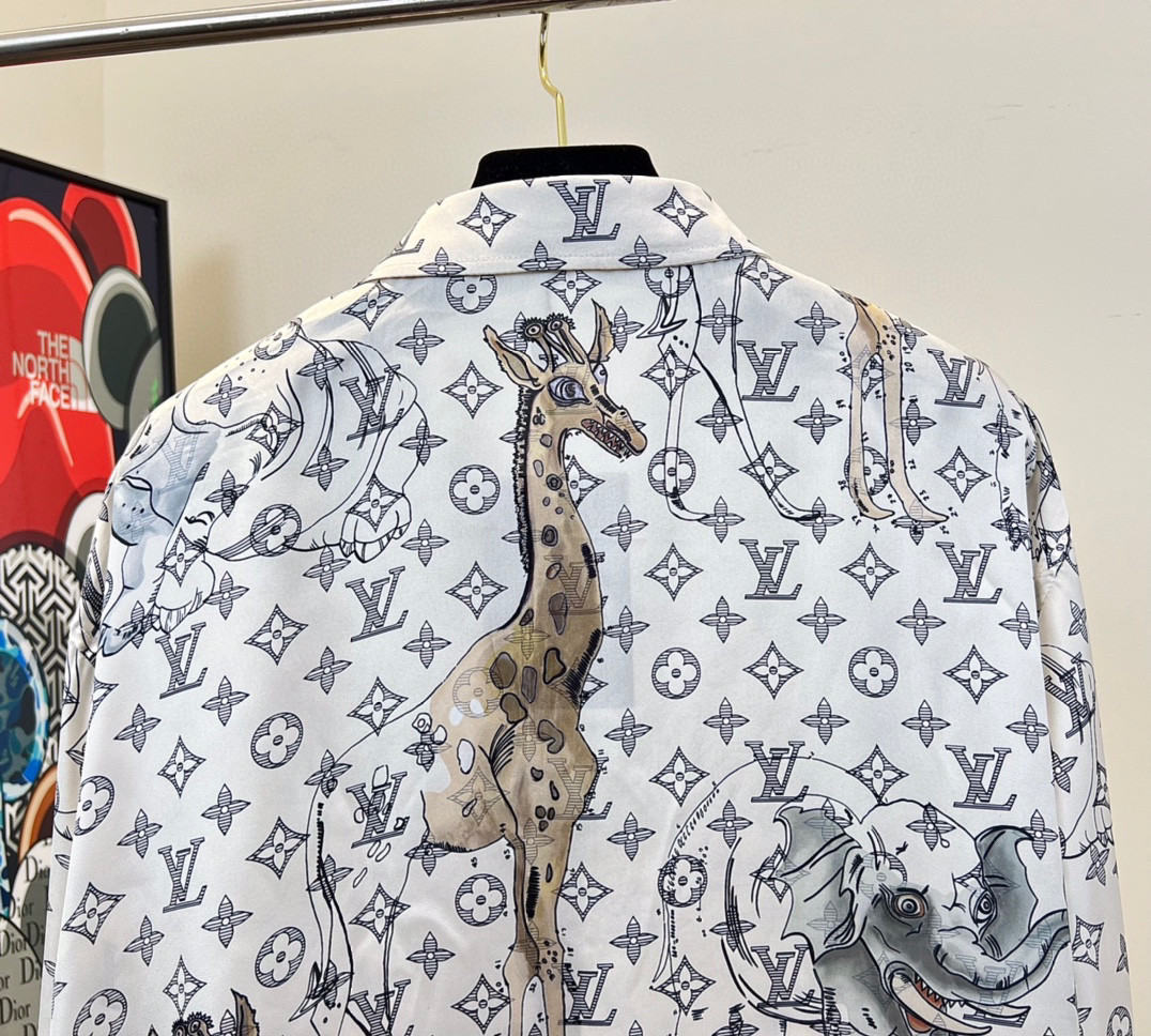 2024SS LV Silk Shirt Top Version