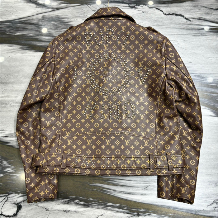 2023fw LV Real Leather Jacket Top Version