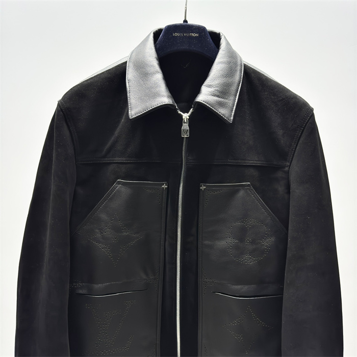 2024fw LV Real Leather Jacket Top Version