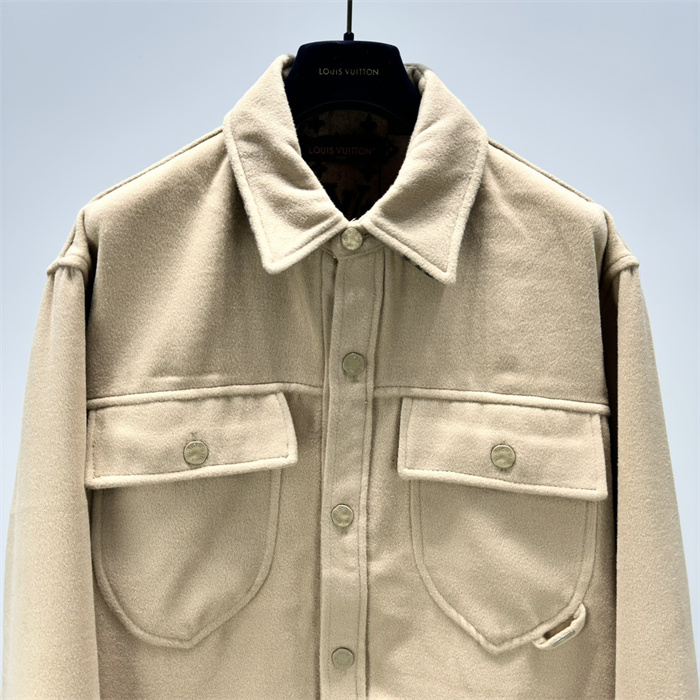 2024fw LV Leather Jacket Top Version