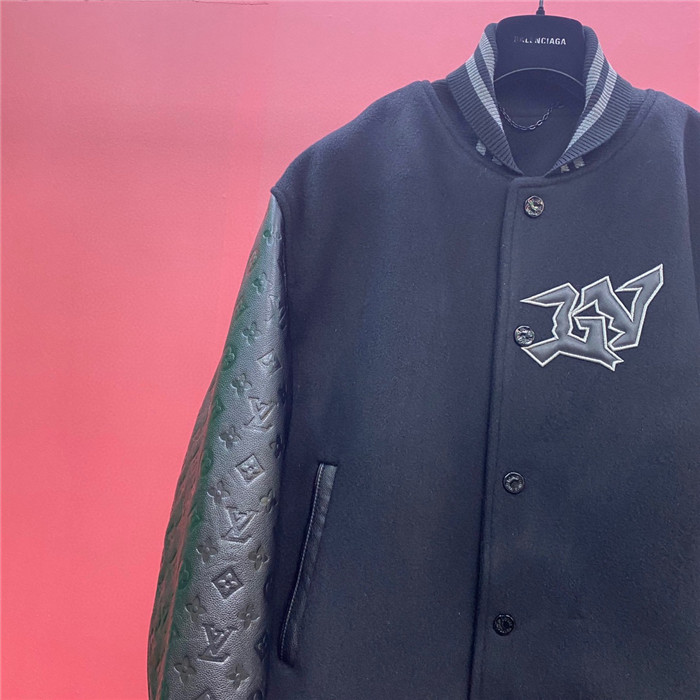 2024ss LV Leather Jacket Top Version