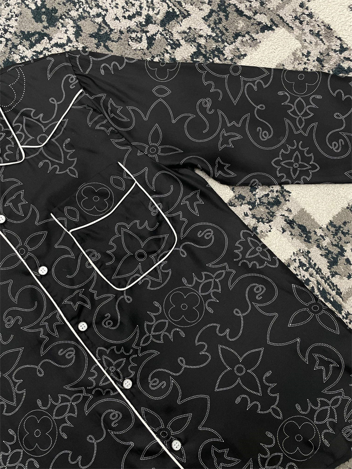 2024fw LV Silk Shirt Top Version
