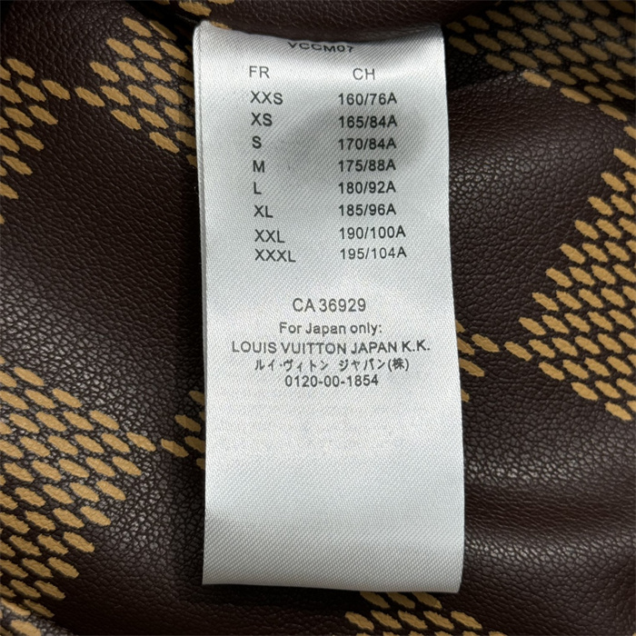 2024fw LV Leather Jacket Top Version
