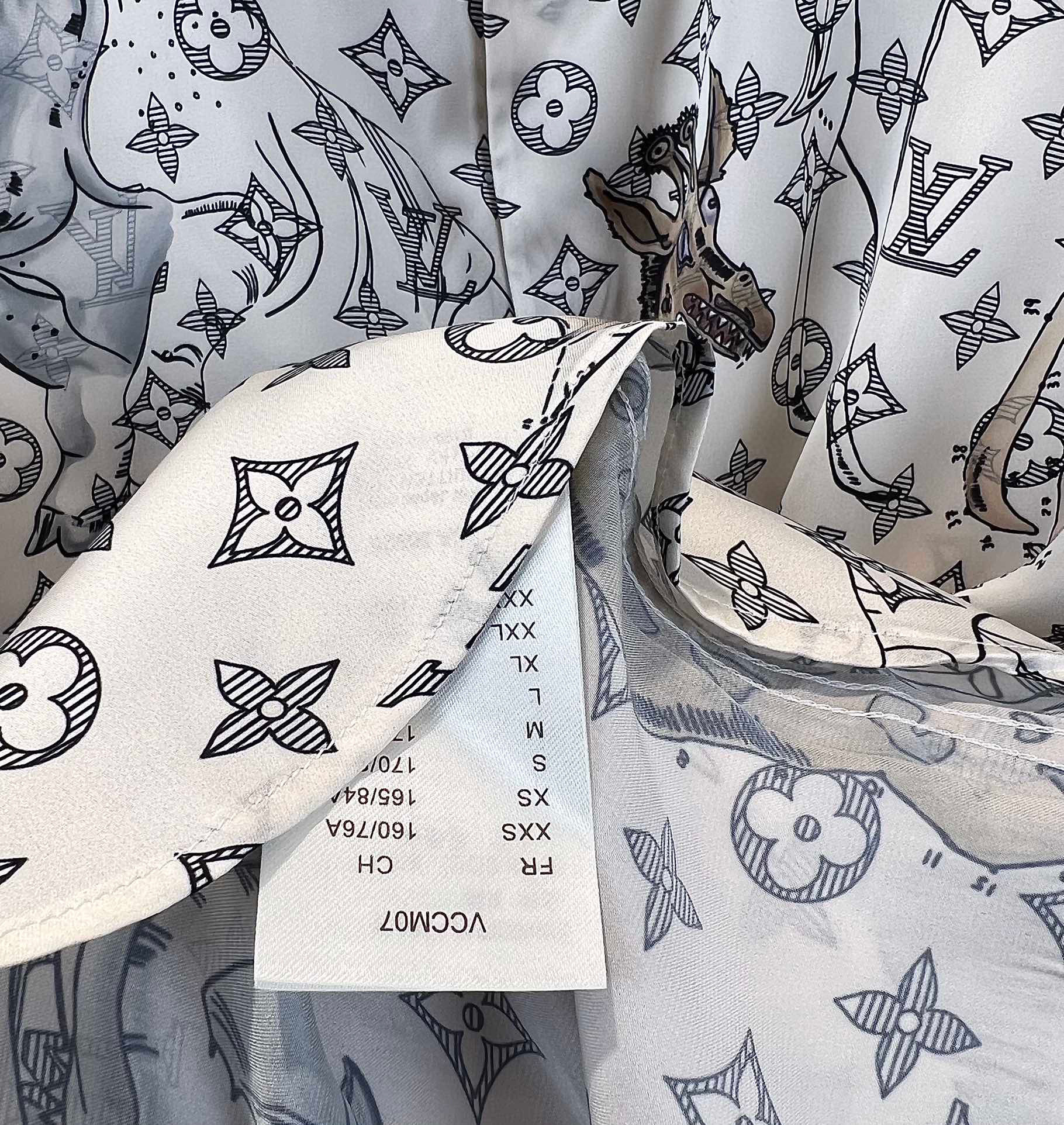 2024SS LV Silk Shirt Top Version