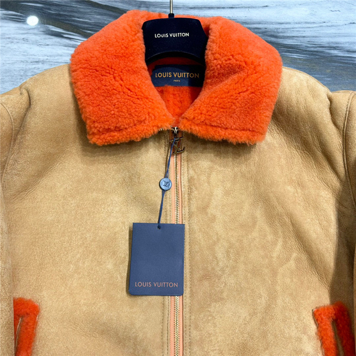 2023fw LV Real Leather Jacket Top Version