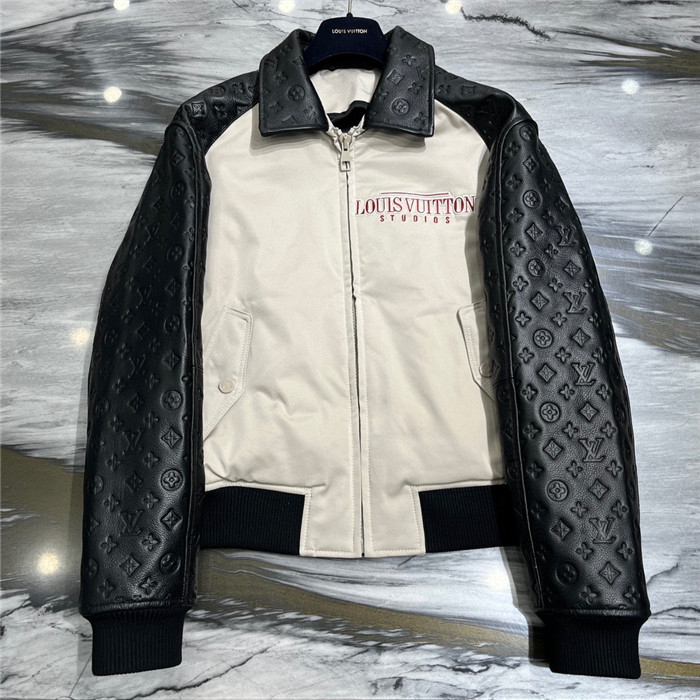 2023fw LV Real Leather Jacket Top Version