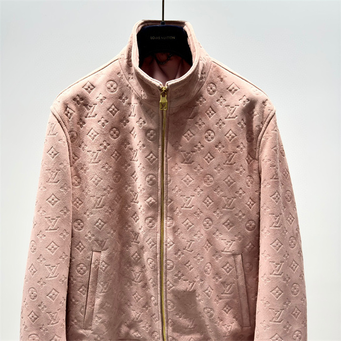 2024fw LV Leather Jacket Top Version