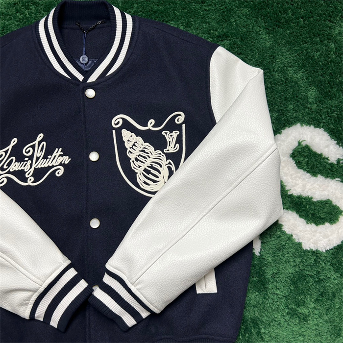 2024fw LV Leather Jacket Top Version