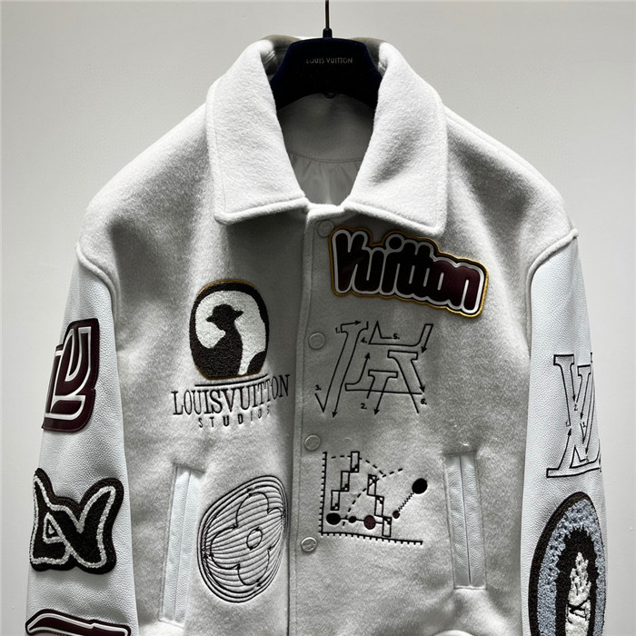 2023fw LV Real Leather Jacket Top Version