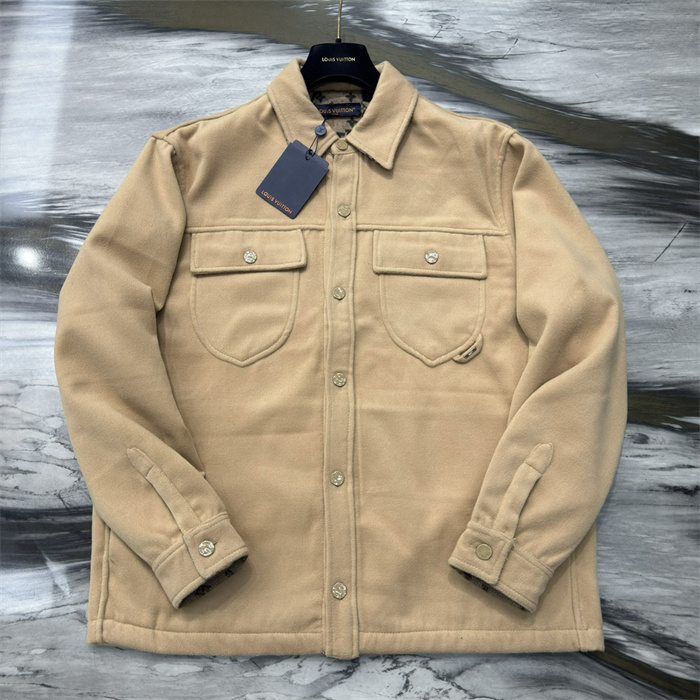 2024fw LV Leather Jacket Top Version