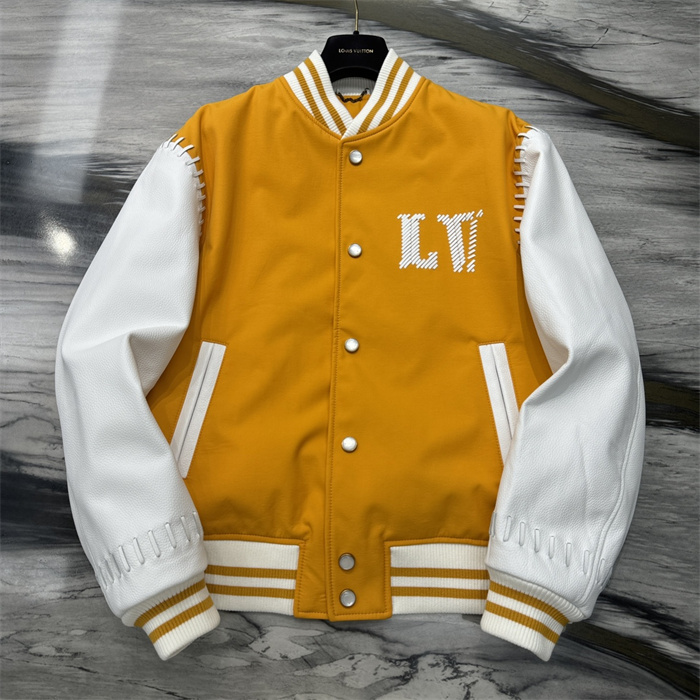 2024fw LV Leather Jacket Top Version