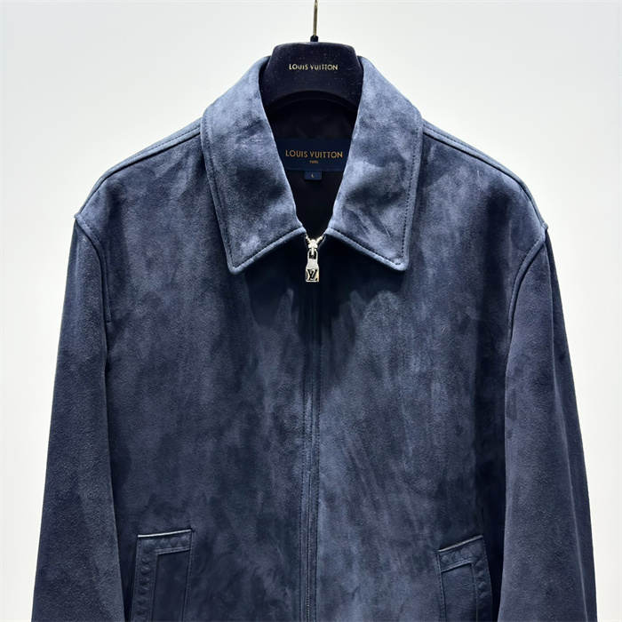 2024fw LV Leather Jacket Top Version