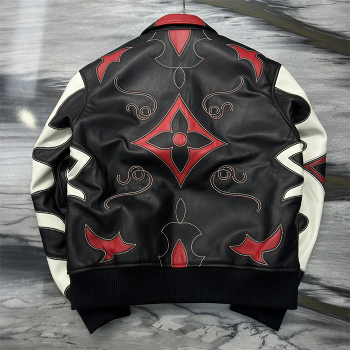 2024fw LV Real Leather Jacket Top Version