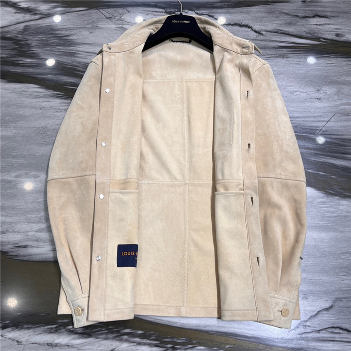 2023fw LV Real Leather Jacket Top Version