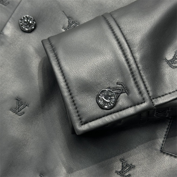 2024fw LV Leather Jacket Top Version