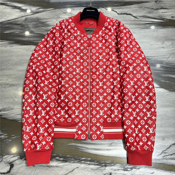 2023fw LV Real Leather Jacket Top Version