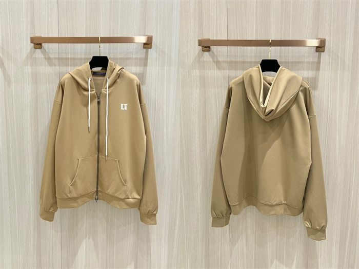 2024fw LV Zipper Hoodie Top Version